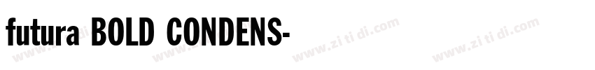 futura BOLD CONDENS字体转换